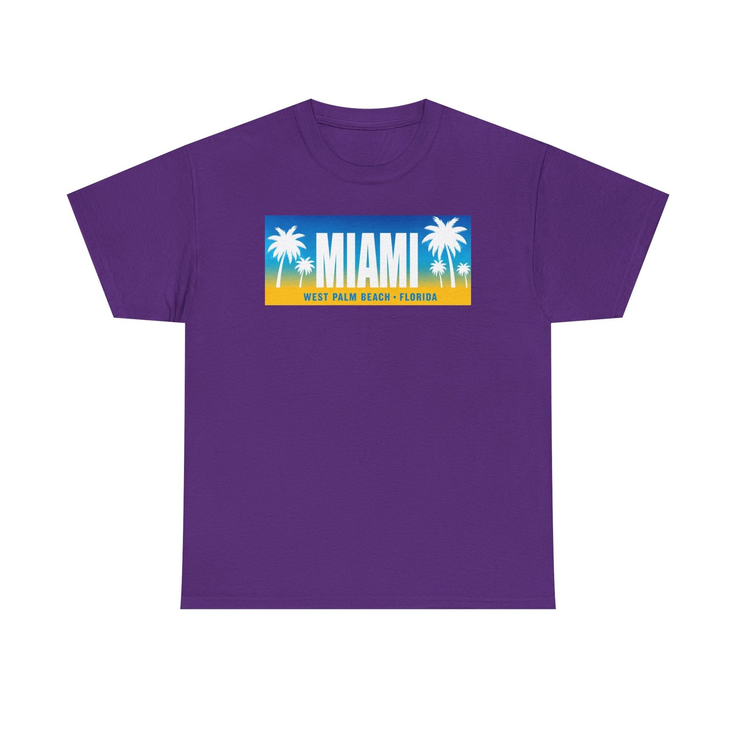 Miami West Palm Beach Vintage Tee — "MIAMI" Beach Palm Trees T‑Shirt