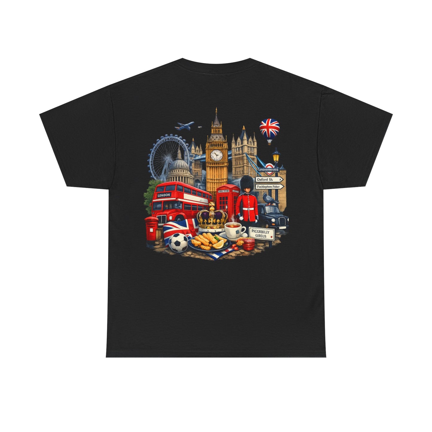 London Landmarks T‑Shirt — British Icons Collage Tee