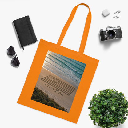 Florida Beach 100% Cotton Tote Bag
