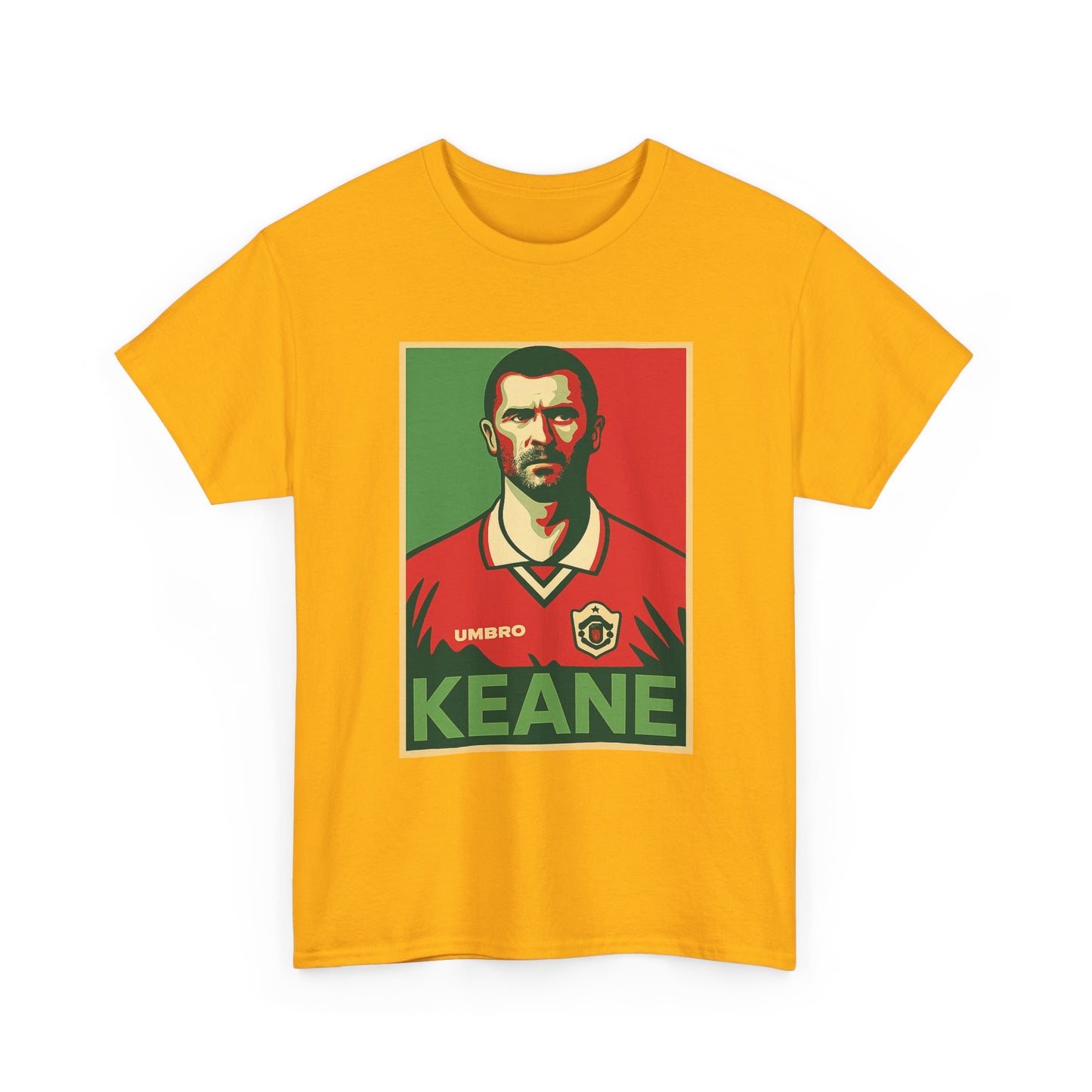 Keane Football Poster Tee — Retro Soccer Jersey Graphic T-Shirt