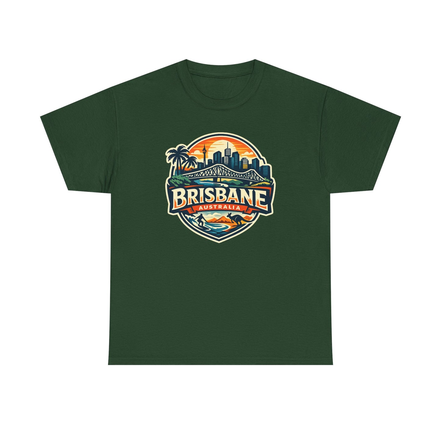 Brisbane Australia Vintage Sunset T-Shirt