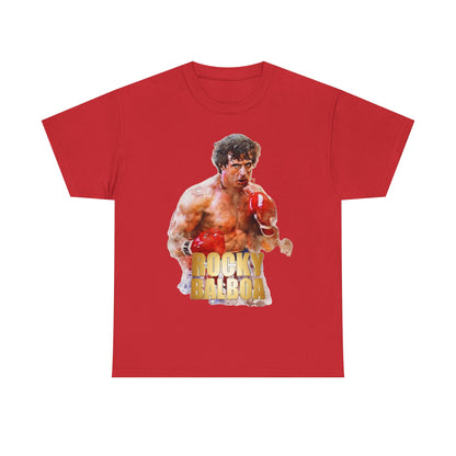 Boxing Rocky Balboa Graphic Tee – Retro Fighter Movie Shirt