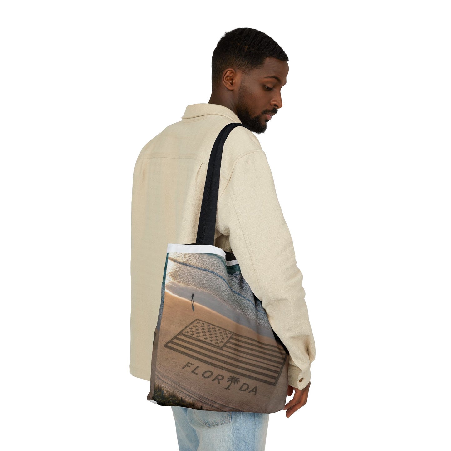 Florida Canvas Tote Bag, 5-Color Straps