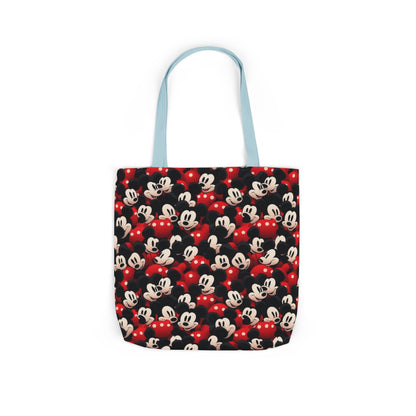 Mickey Mouse Canvas Tote — Retro Cartoon Character Allover Print