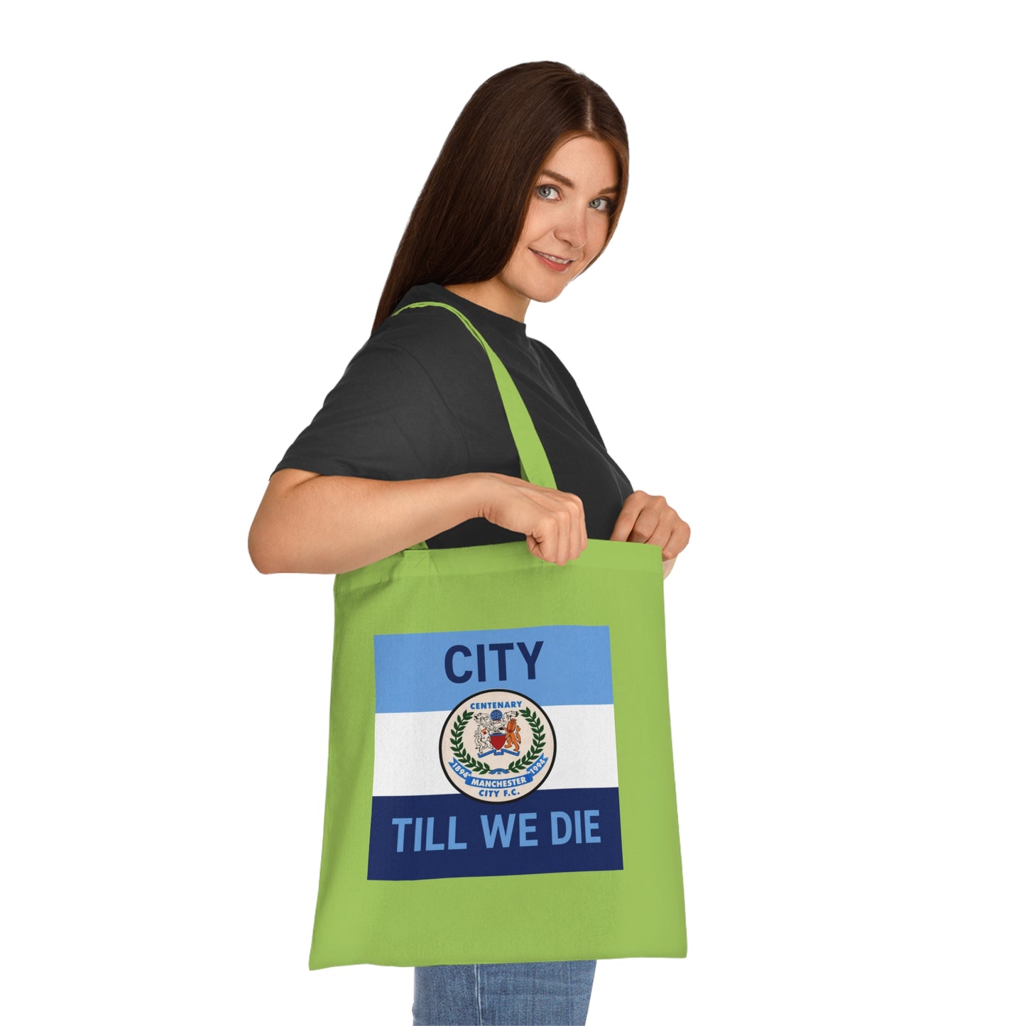 City Till We Die Cotton Tote - Football Fan Flag Tote Bag