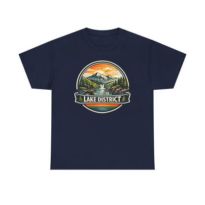 Lake District Graphic Tee — Scenic Mountain & Lake Camping Shirt