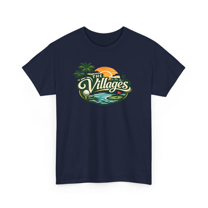 The Villages of Florida Sunset Logo Tee - Florida Palm Beach Retro T-Shirt
