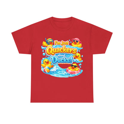 I'm Just Quackers About Ducks! Cute Rubber Duck Pool Tee