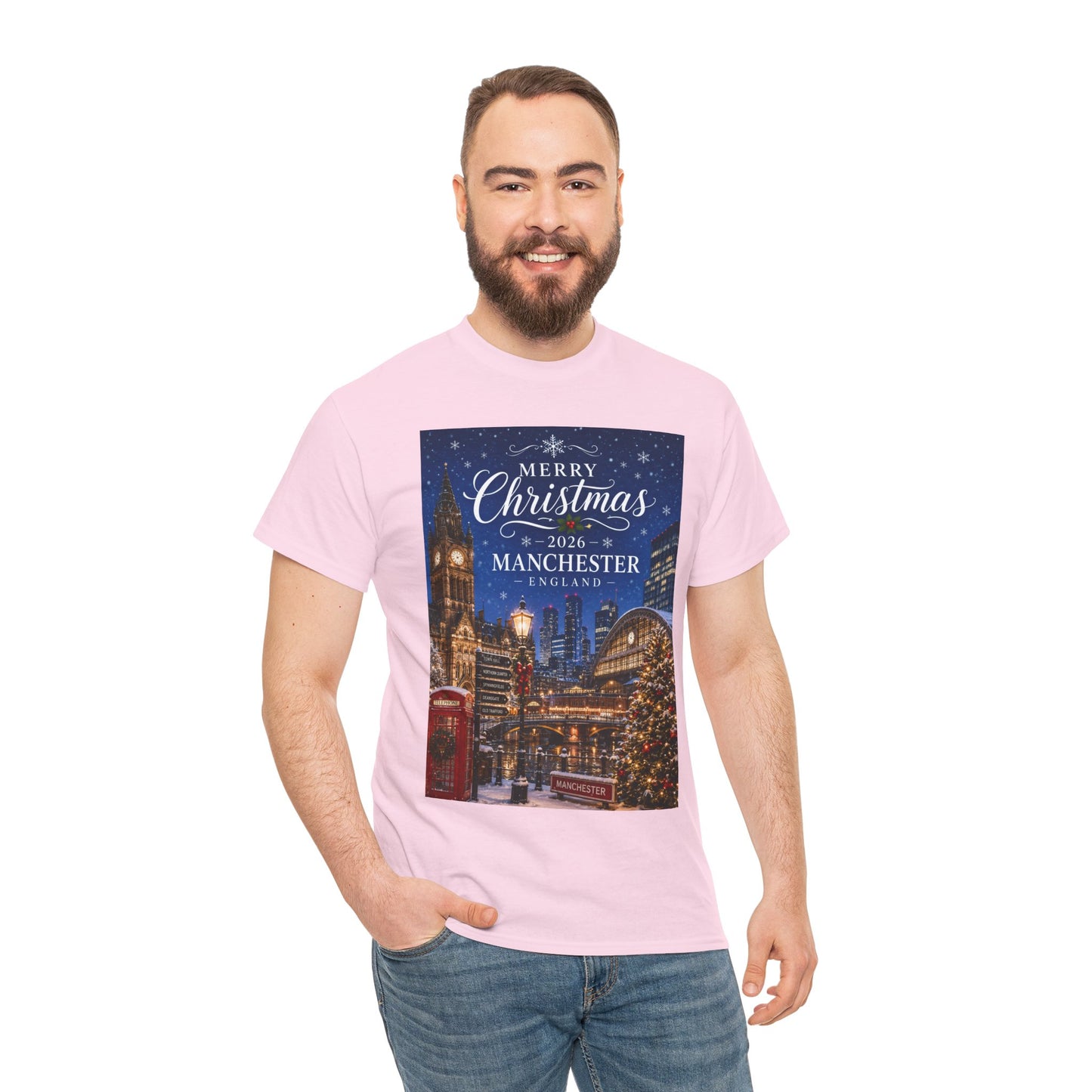 Manchester Christmas Tee — Merry Christmas 2026 Holiday T‑Shirt