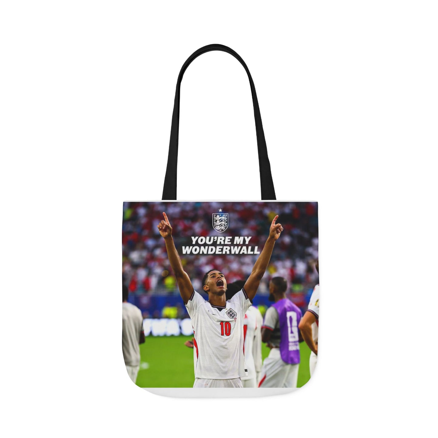 Jude Bellingham England Celebration Tote Bag – "You’re My Wonderwall" England Fan Canvas Tote