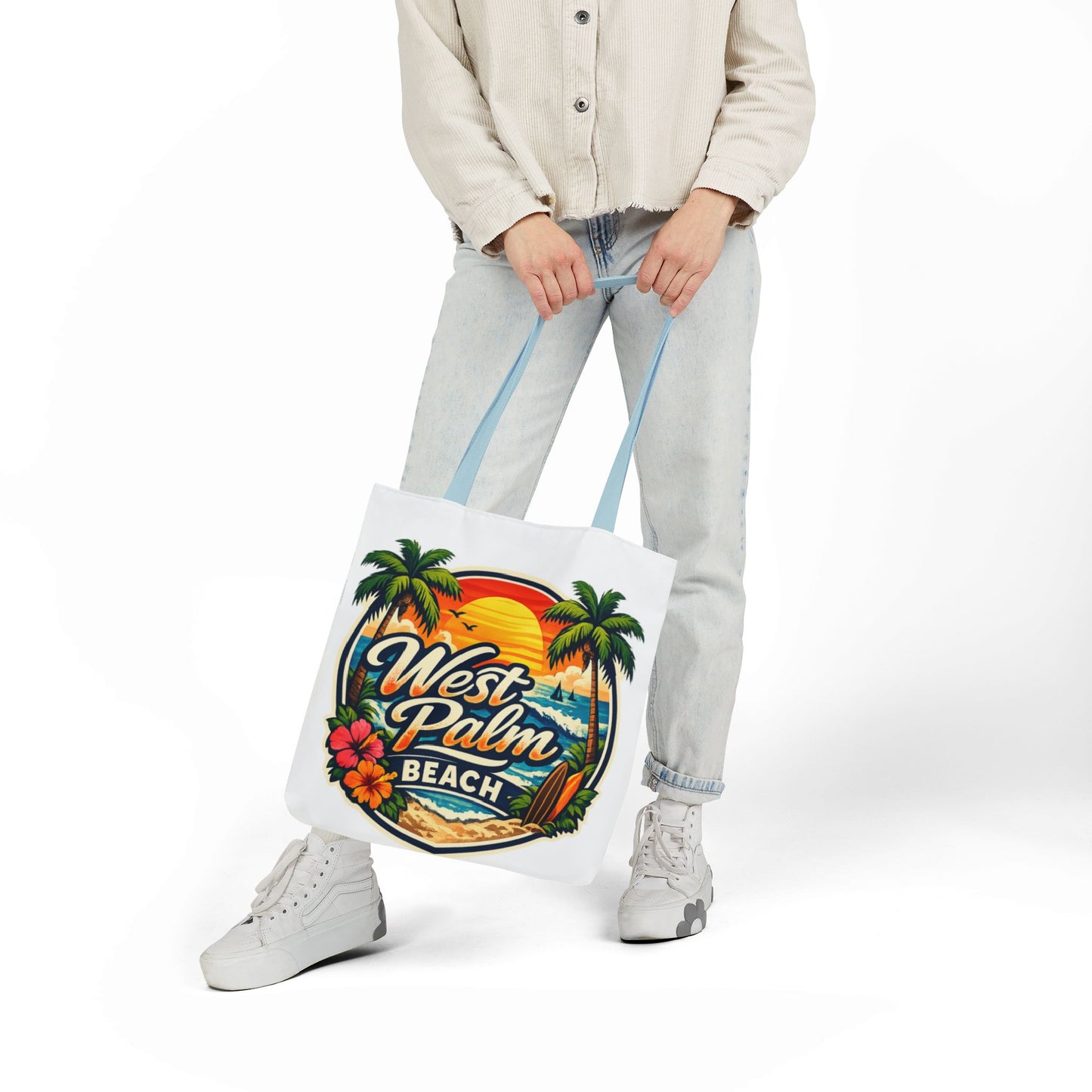 West Palm Beach Vintage Sunset Tote