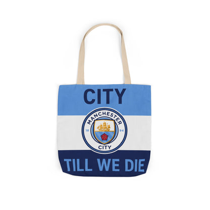 City Till We Die Unofficial Canvas Tote Bag — Manchester Football Fan Bag