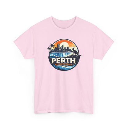 Perth Sunset Graphic Tee — Western Australia Beach Skyline T-Shirt