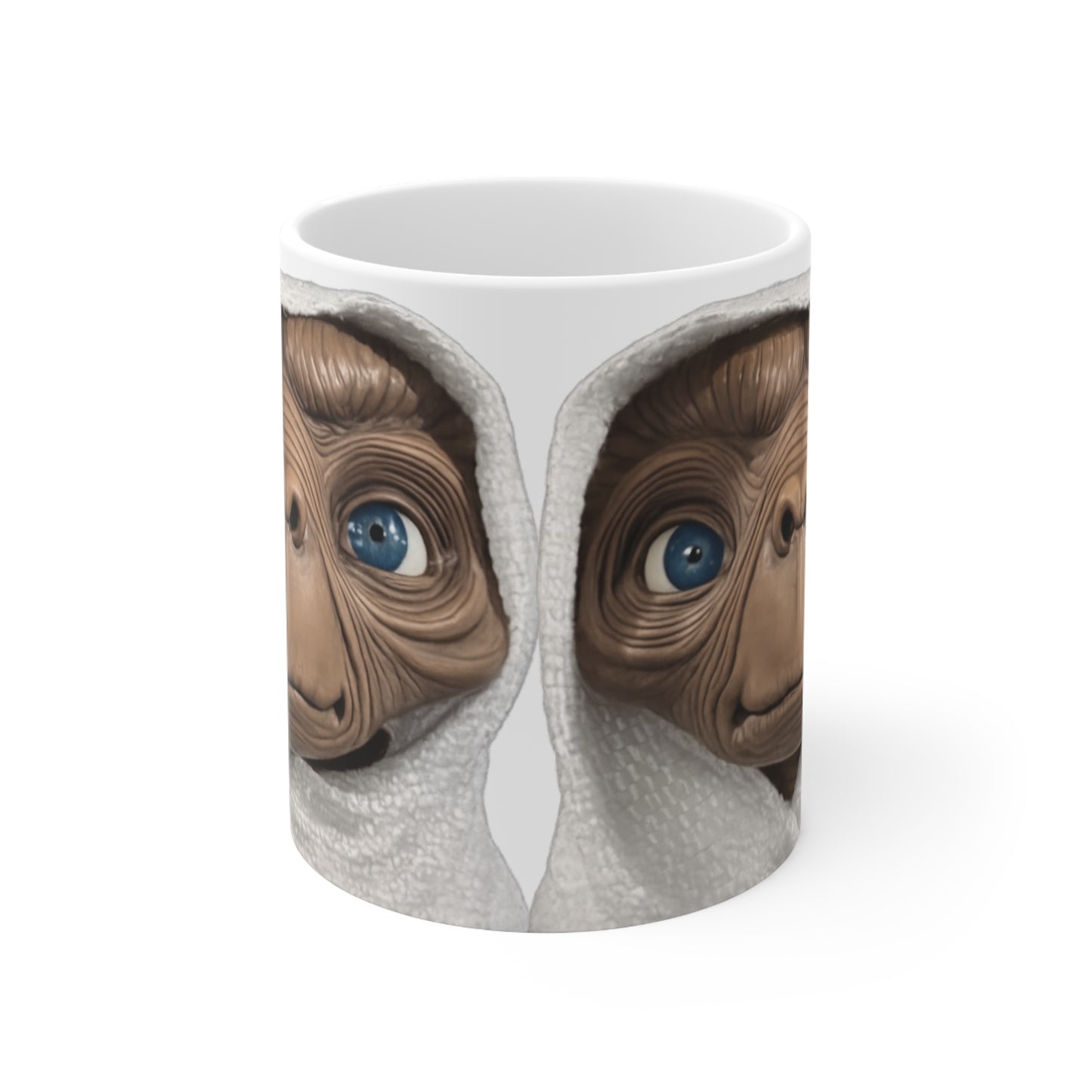 E.T. Face Ceramic Coffee Mug — Retro Sci‑Fi Alien Design, 11oz & 15oz