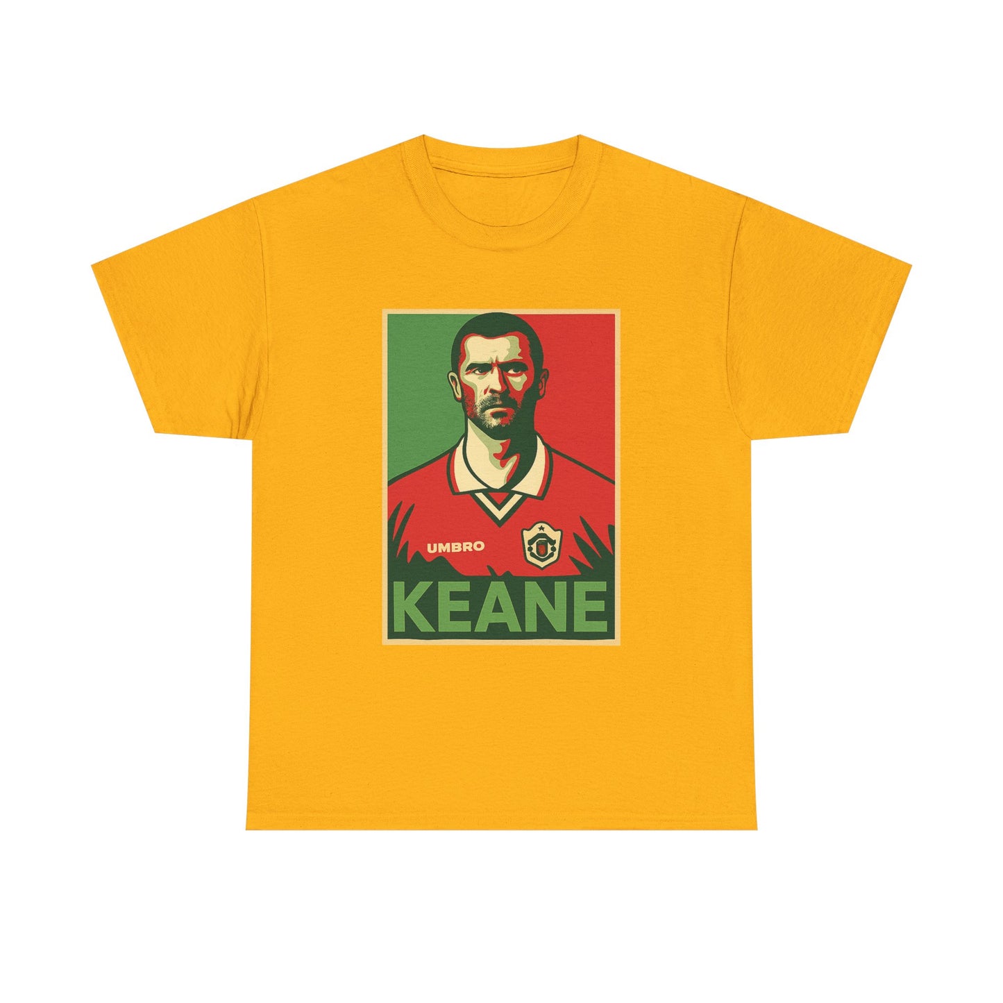 Keane Football Poster Tee — Retro Soccer Jersey Graphic T-Shirt