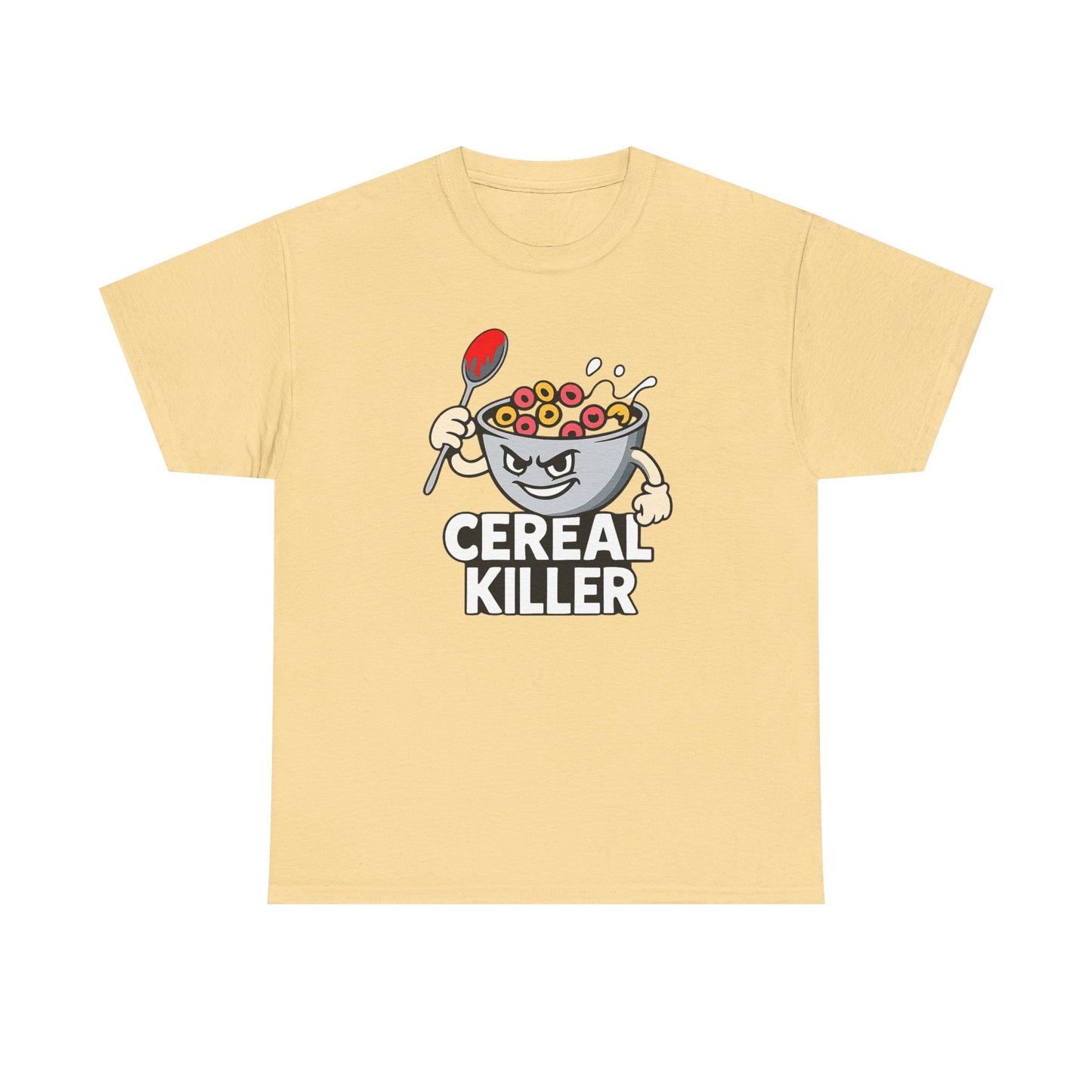 Cereal Killer Graphic Tee — Funny Breakfast Cartoon T‑Shirt