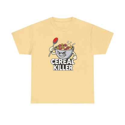 Cereal Killer Graphic Tee — Funny Breakfast Cartoon T‑Shirt