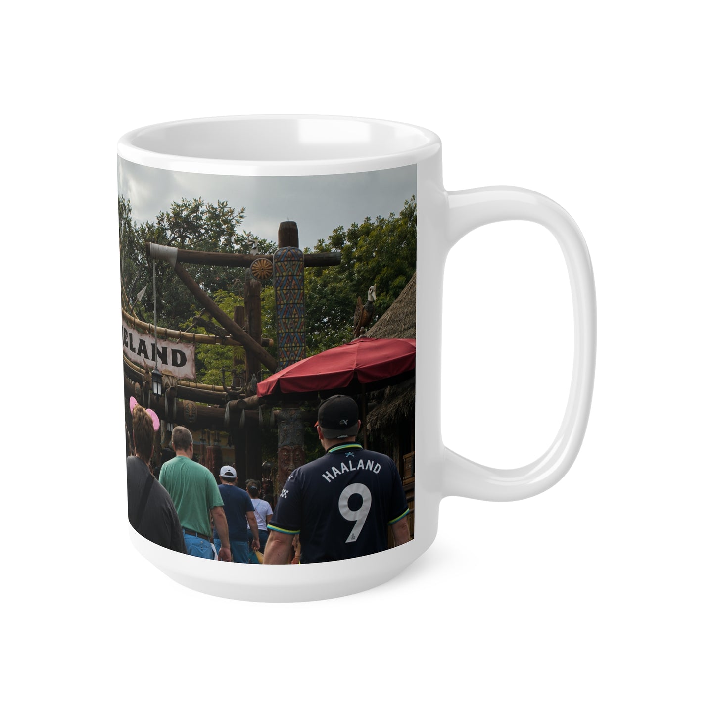 Adventureland Entrance Photo Ceramic Mug — Theme Park Travel Souvenir (11oz & 15oz)
