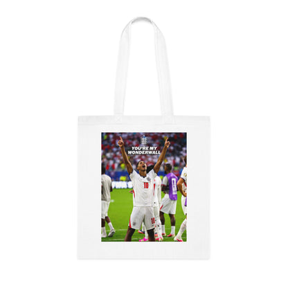 Jude Bellingham England Celebration Cotton Tote — "You're My Wonderwall" Stadium Photo Bag