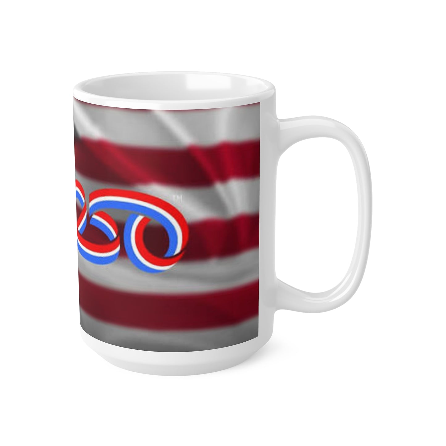 America 2024 Flag Coffee Mug — Patriotic 11oz & 15oz Ceramic Cup