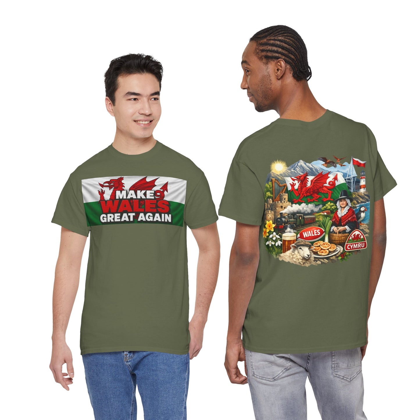 Wales Pride T-Shirt — 'Make Wales Great Again' Welsh Dragon Tee