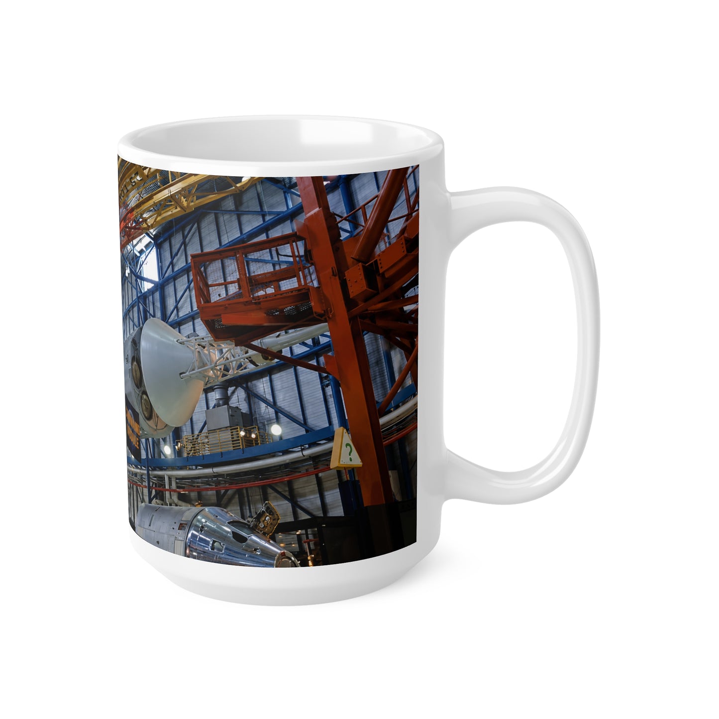 Space Shuttle Exhibit Ceramic Mug — NASA Apollo Patch Gallery Coffee Cup (11oz & 15oz)