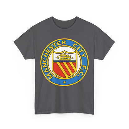 Manchester City Football Club Retro Crest T-Shirt - Retro Soccer Fan Tee