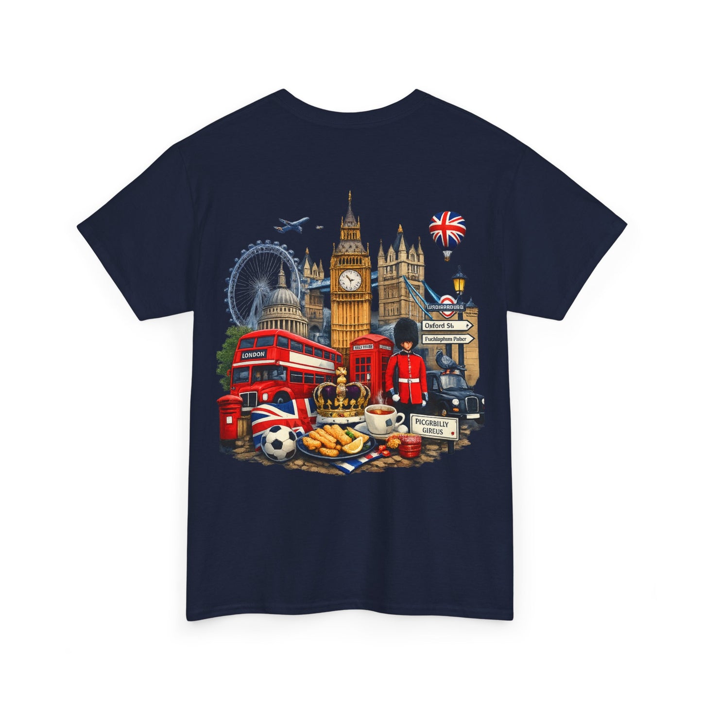 London Landmarks T‑Shirt — British Icons Collage Tee