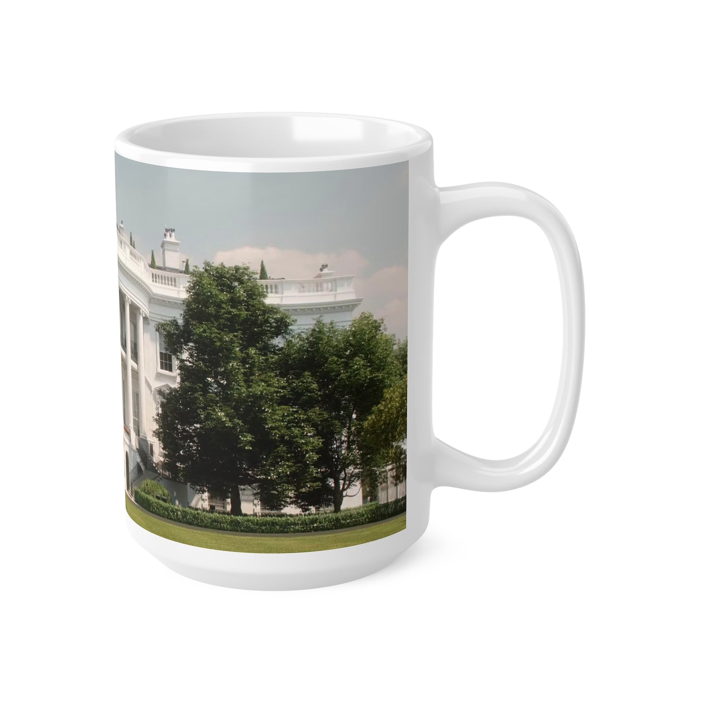 White House Photo Ceramic Coffee Mug — 11oz & 15oz Patriotic Presidential Gift
