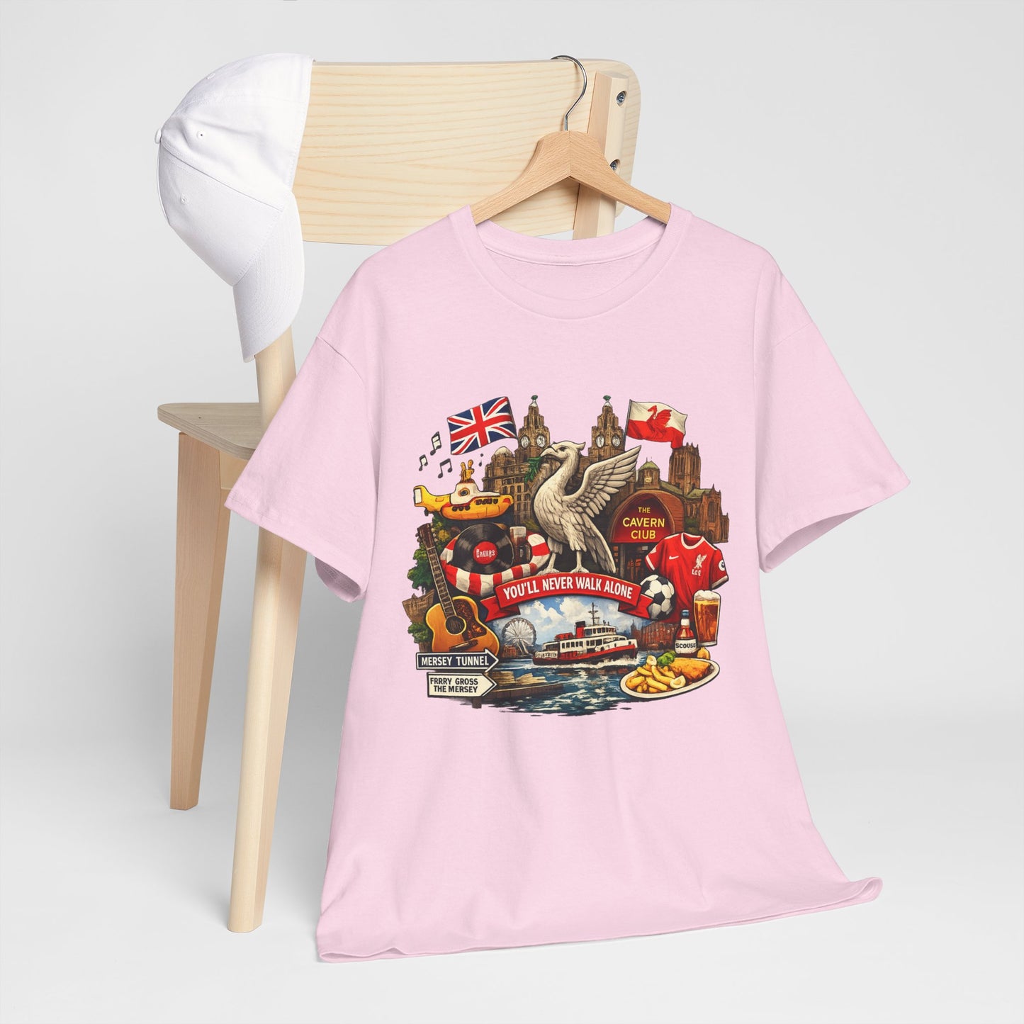 Liverpool Landmarks & You'll Never Walk Alone T-Shirt