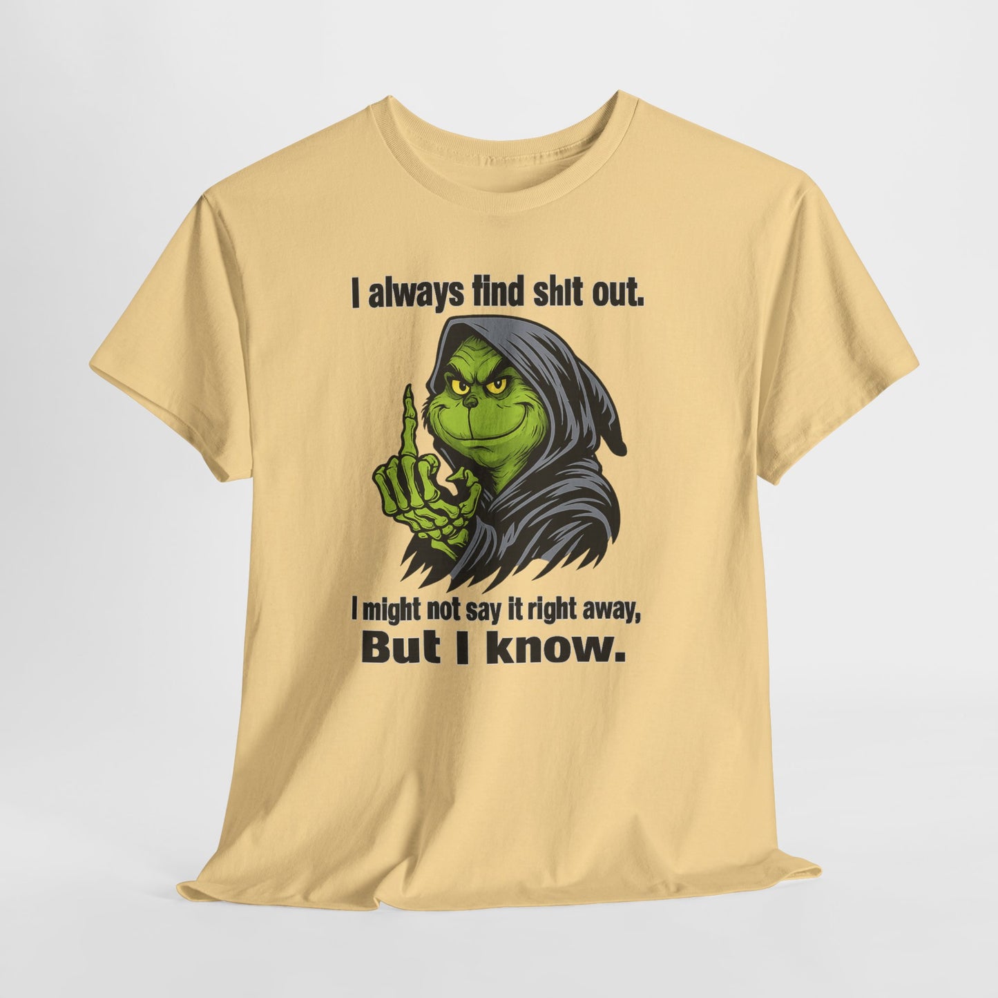 Reaper Witch Graphic Tee — "I Always Find Shit Out. I Might Not Say It Right Away, But I Know."