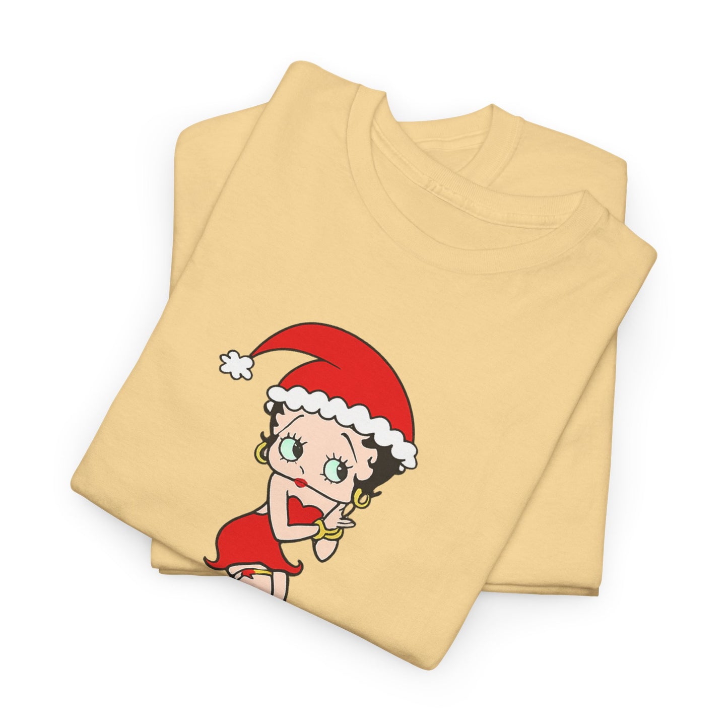 Christmas Betty Boop Tee - 'Merry Christmas' Holiday Graphic Shirt