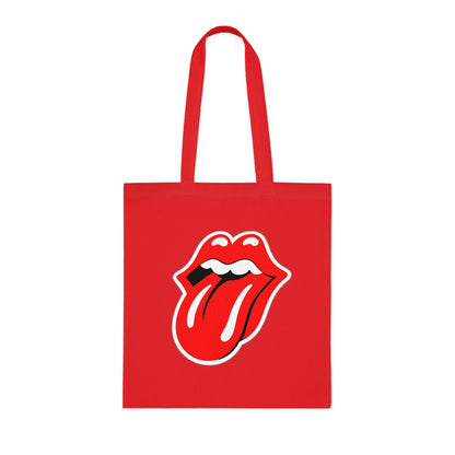 Rock Red Tongue Graphic Tote Bag