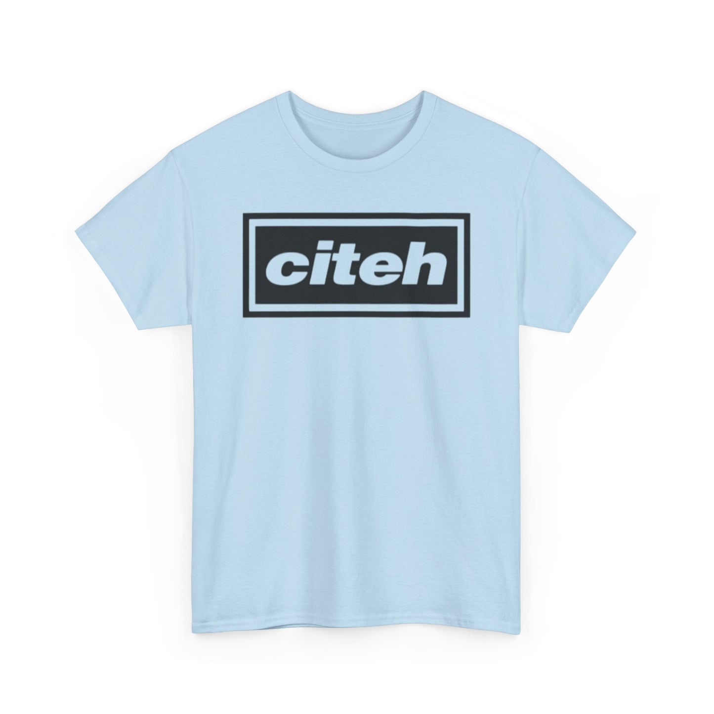 Manchester City Citeh Logo Tee — Minimalist Black Box Graphic T-Shirt