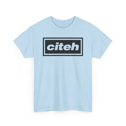 Manchester City Citeh Logo Tee — Minimalist Black Box Graphic T-Shirt