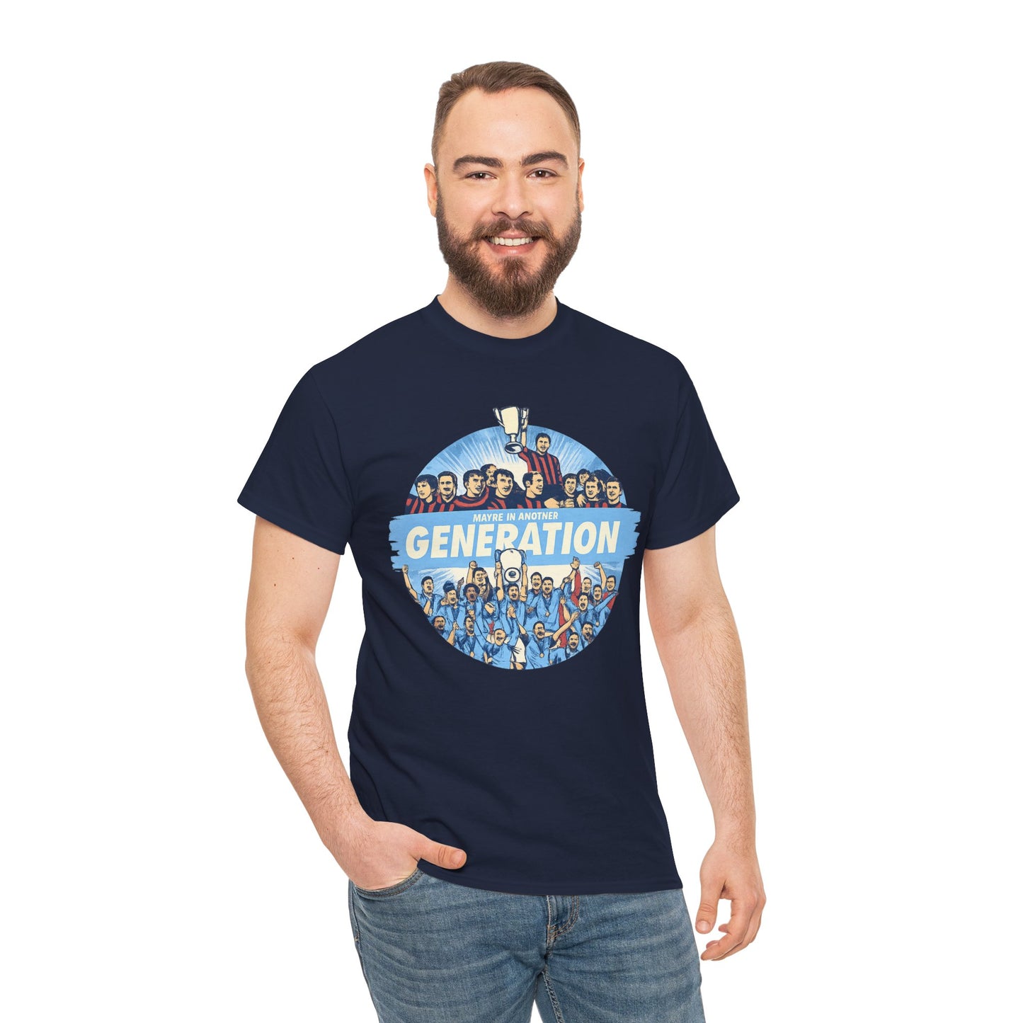 Manchester City Maybe in Another Generation Champions T‑Shirt — Retro Team Fan Tee