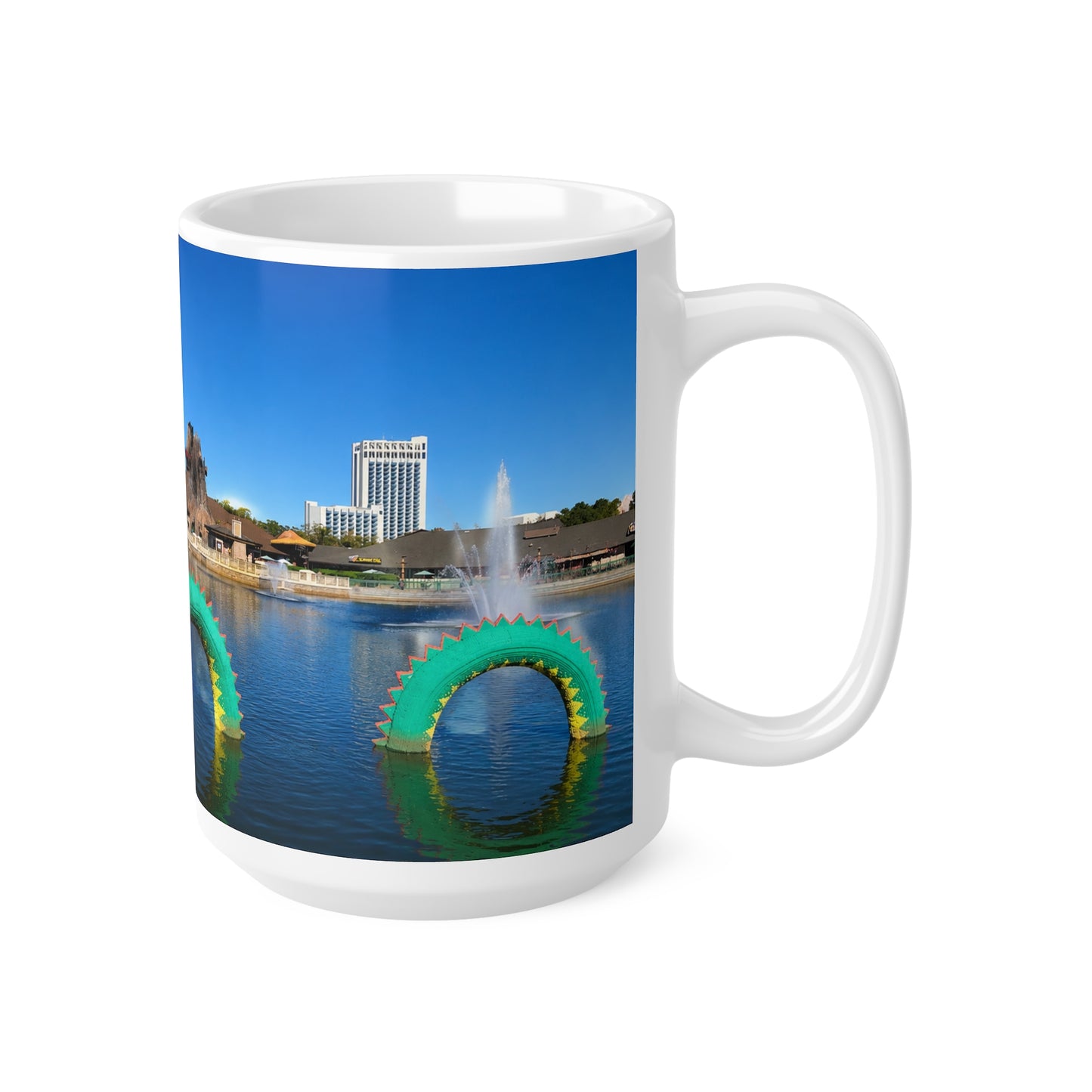 Disney Springs Dragon Ceramic Mug – Scenic Waterfront 11oz/15oz Coffee Cup