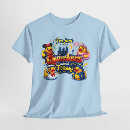 Quackers About Disney Rubber Duck Tee — "I'm Just Quackers About Disney" Graphic T-Shirt