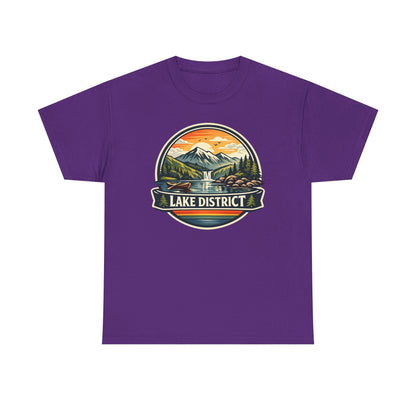 Lake District Graphic Tee — Scenic Mountain & Lake Camping Shirt