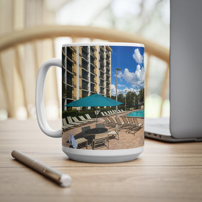 Rosen Inn Closest to Universal Poolside Photo Mug – Tropical Vacation Coffee Cup (11oz & 15oz)
