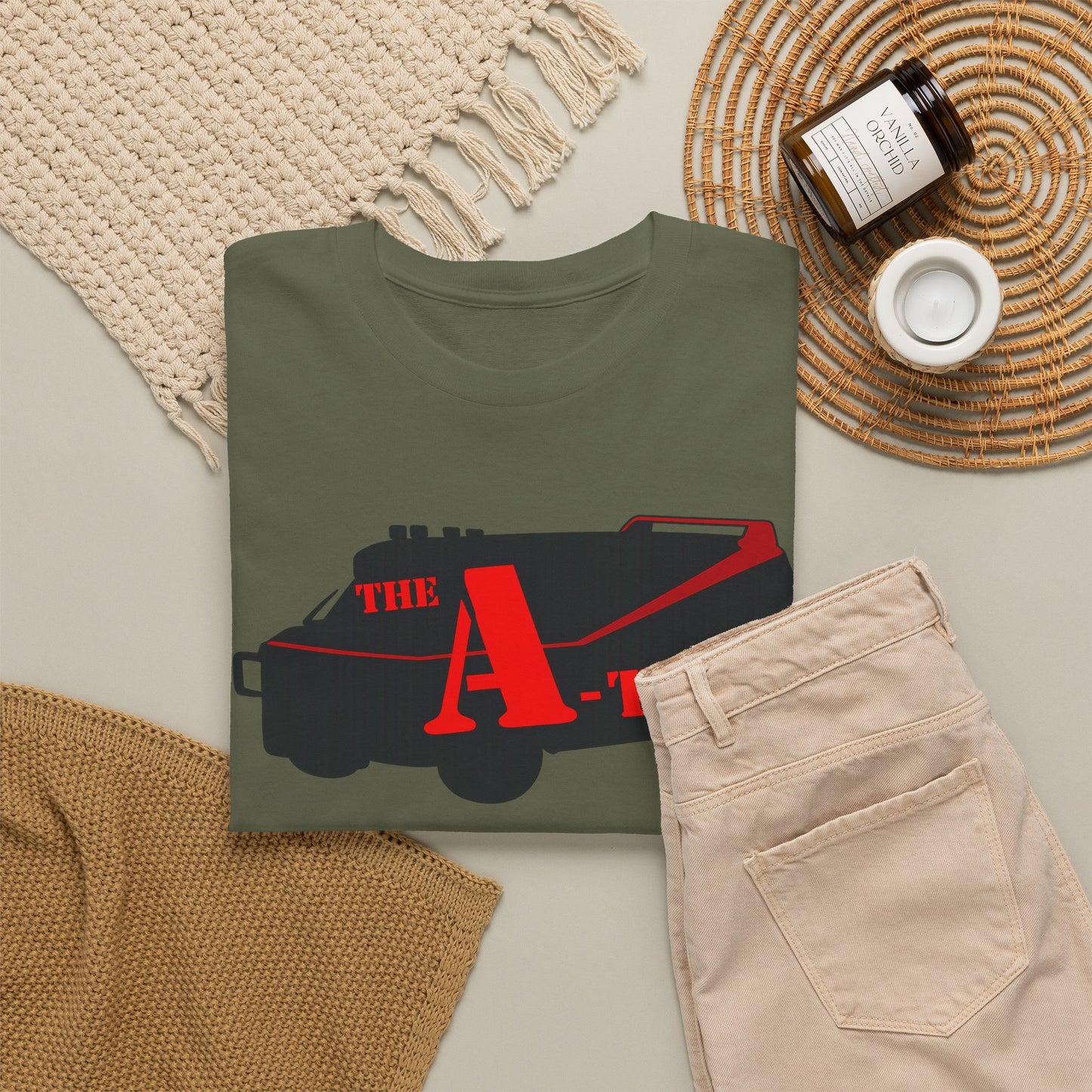 A-Team Van Graphic Tee — Retro Action TV Logo T-Shirt