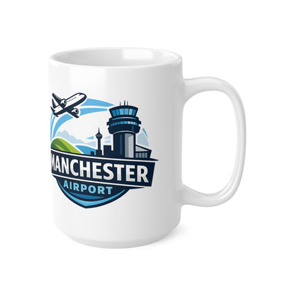 Manchester Airport Ceramic Coffee Mug — 11oz & 15oz Traveller Souvenir