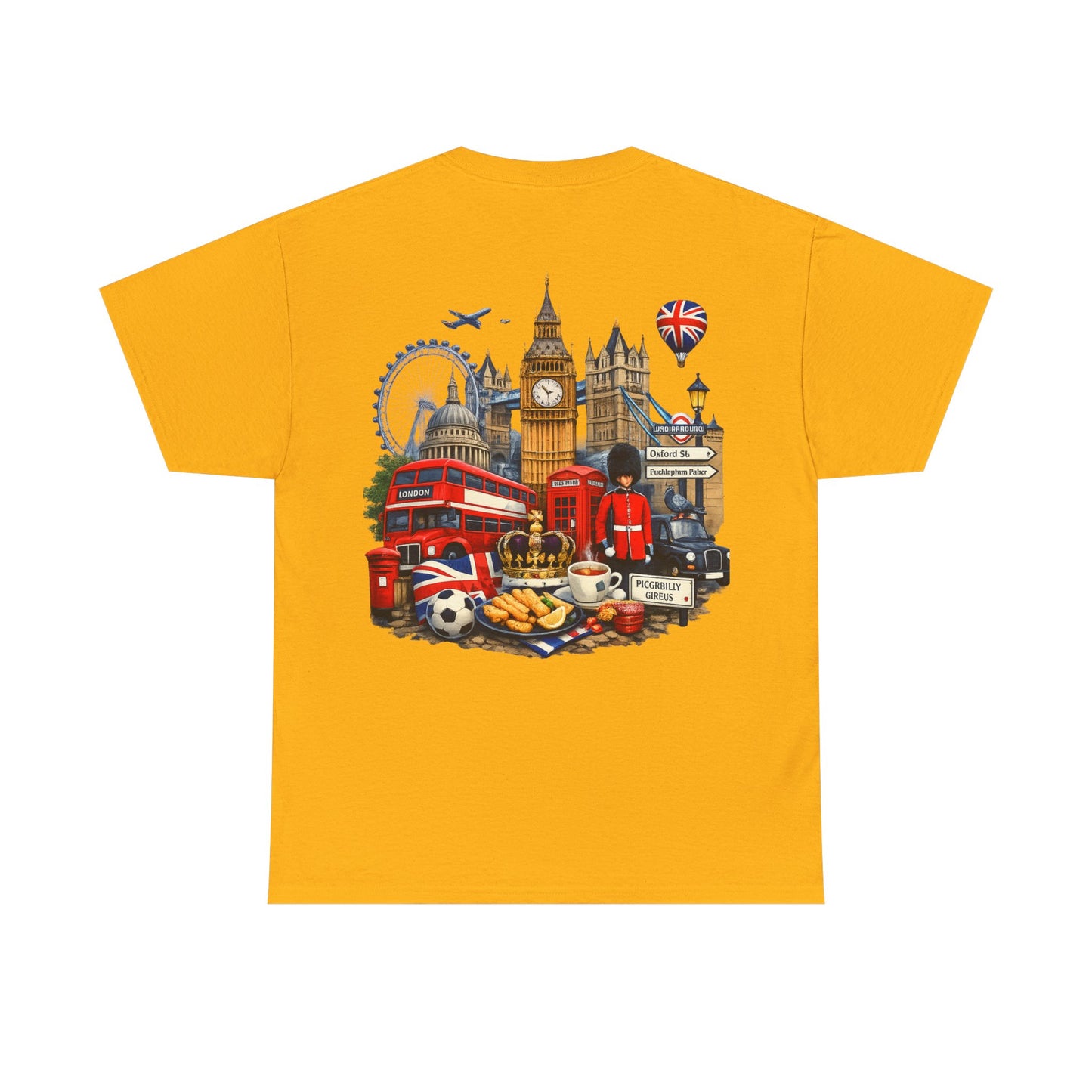 London Landmarks T‑Shirt — British Icons Collage Tee