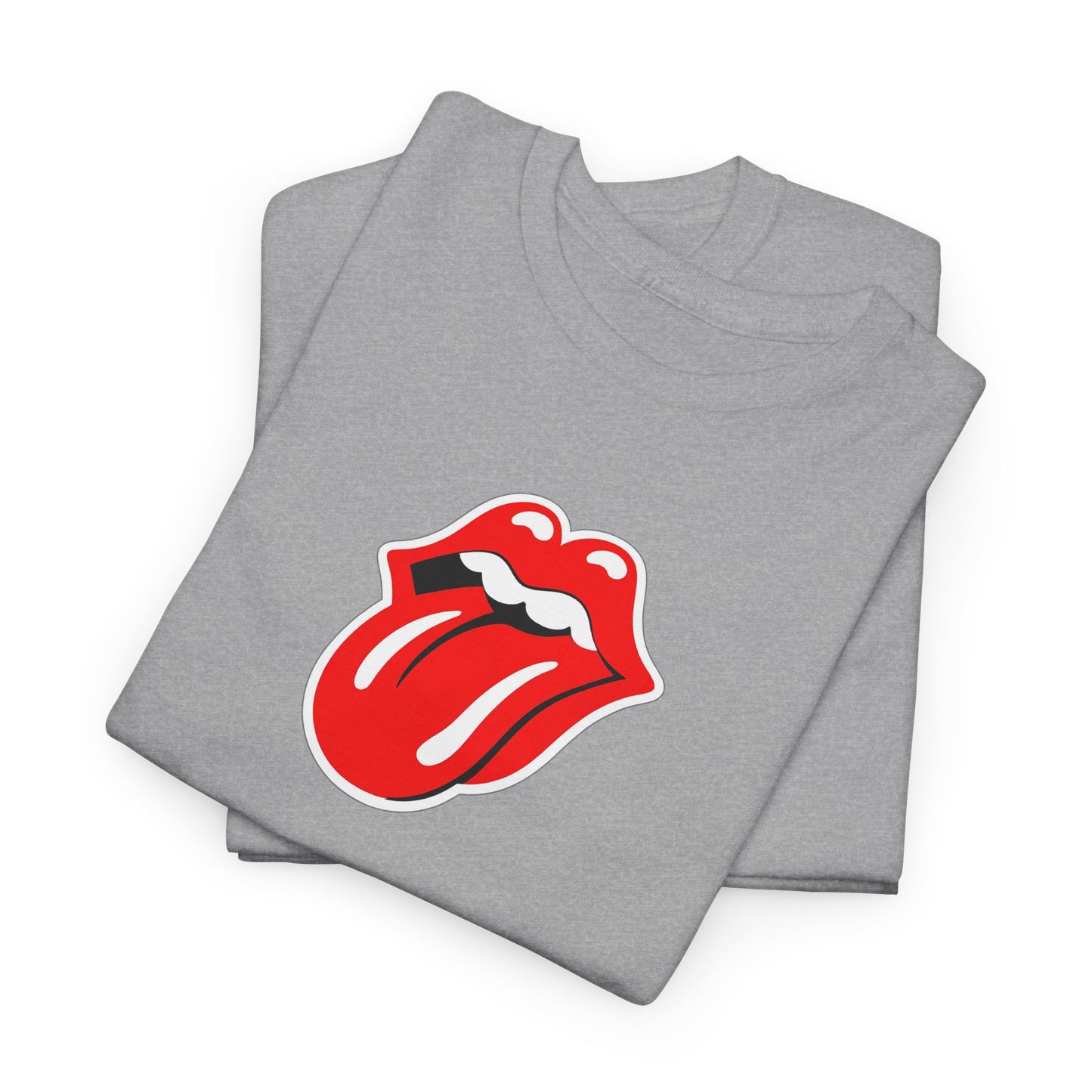 Rock Retro Red Tongue and Lips Graphic Tee