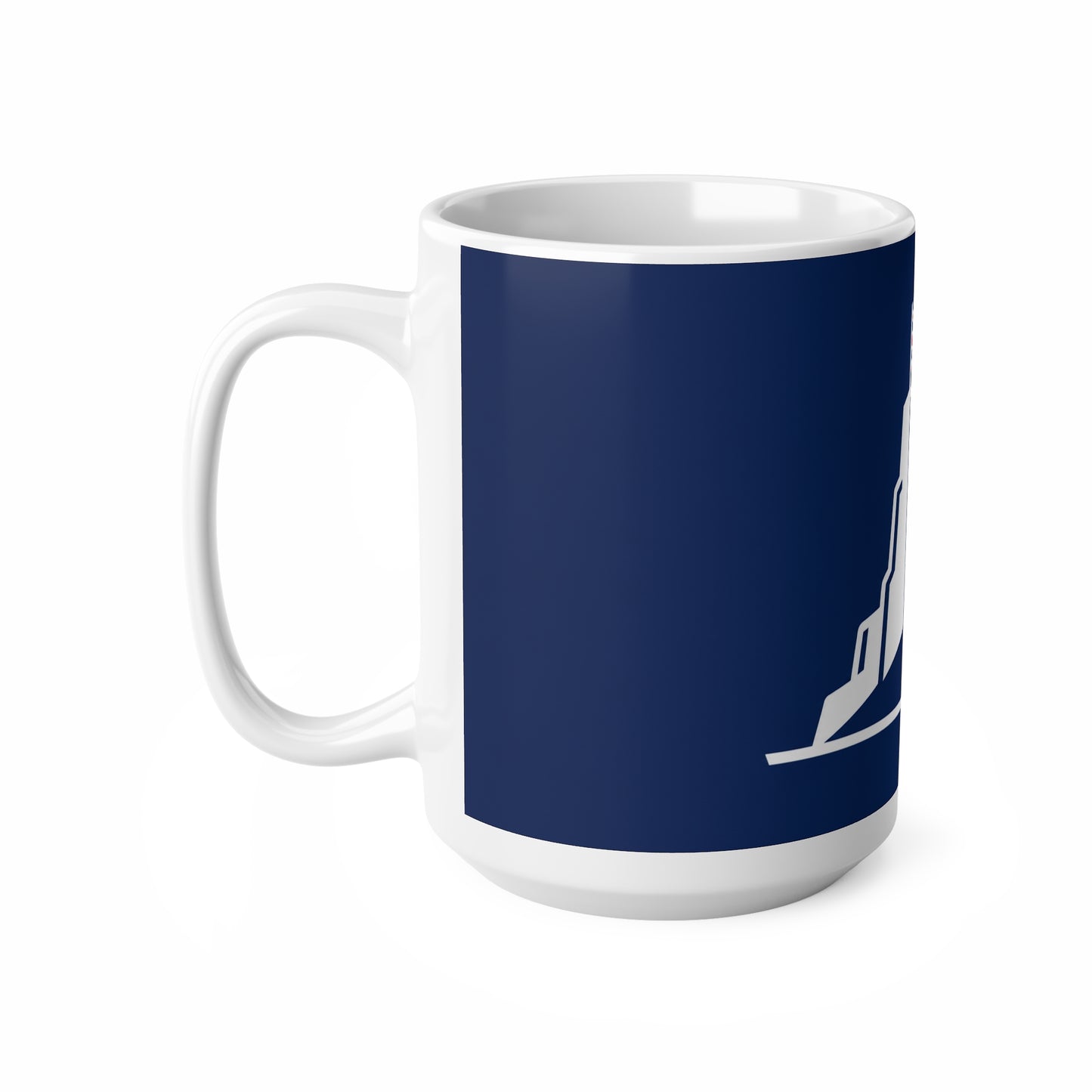 Navy Gibraltar Crest Ceramic Mug – Lion & Union Jack Coffee Cup (11oz/15oz)