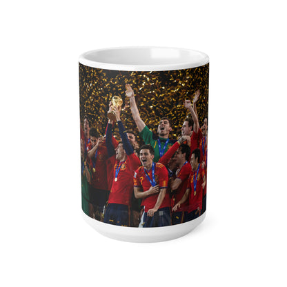 Spain 2026 World Cup Champions Photo Mug — Ceramic Coffee Cup (11oz & 15oz)