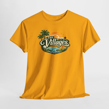 The Villages of Florida Sunset Logo Tee - Florida Palm Beach Retro T-Shirt