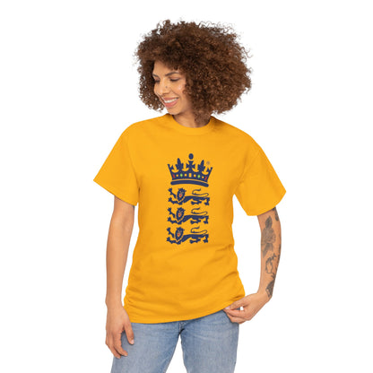 English Cricket T-Shirt — Vintage Cricket Crest Tee