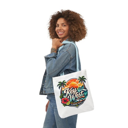 Key West Sunset Canvas Tote
