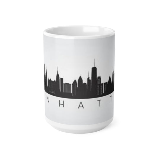 Manhattan Skyline Ceramic Coffee Mug — 11oz & 15oz
